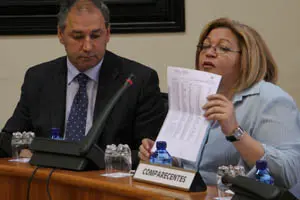 María Isabel Blanco, en su comparecencia.