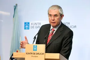 Touriño, en la rueda de prensa tras la reunión semanl del Gobierno.