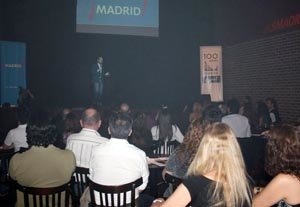  Miguel Ángel Villanueva, durante la presentación del espectáculo ‘De Broadway a Madrid’.