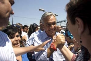  Sebastián Piñera, poco después de su elección como presidente de Chile.  