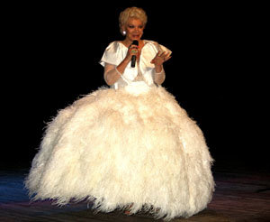   Lilian de Celis, durante su actuación en Bruselas.