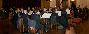 Un momento del concierto de la Sinfónica de Buenos Aires en la sede del Centro Asturiano. 