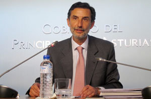  Florentino Alonso, durante su comparecencia tras el Consejo de Gobierno.