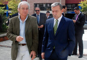 El presidente de Canarias con el intendente de Maldonado. 